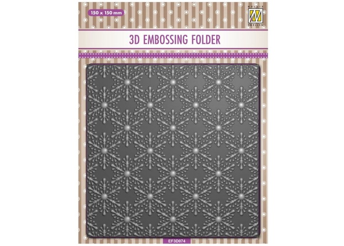 Nellie's Choice • 3D Embossing Folder Christmas Snowflakes