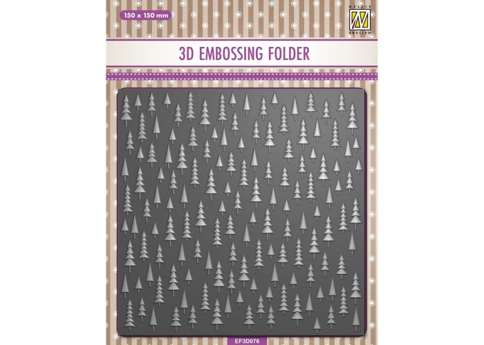 Nellie's Choice • 3D Embossing Folder Christmas Trees