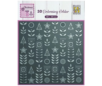 Nellie's Choice • 3D  μήτρα Embossing  Scandinavian Flowers Nellie's Choice • 3D  μήτρα Embossing  Scandinavian Flowers