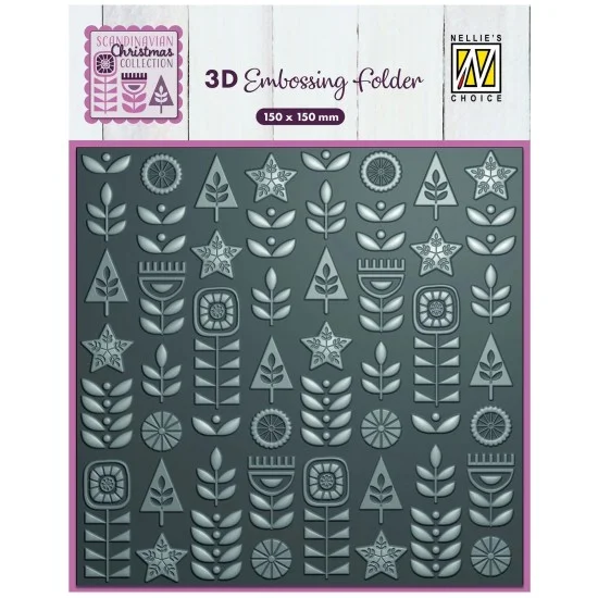 Nellie's Choice • 3D  μήτρα Embossing  Scandinavian Flowers
