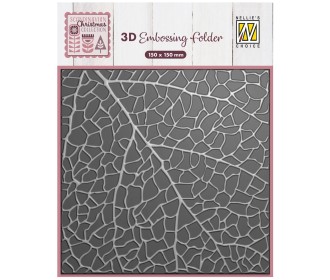 Nellie's Choice • 3D Embossing Folder Background Leaf Pattern 15x15cm Nellie's Choice • 3D Embossing Folder Background Leaf Pattern 15x15cm