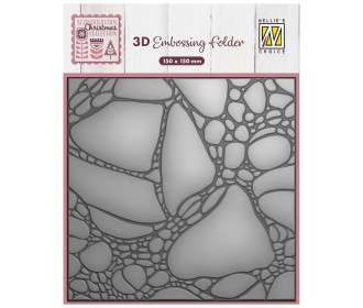 Nellie's Choice • 3D Embossing Folder Paint Bubbles 15cm x 15cm  Nellie's Choice • 3D Embossing Folder Paint Bubbles 15cm x 15cm