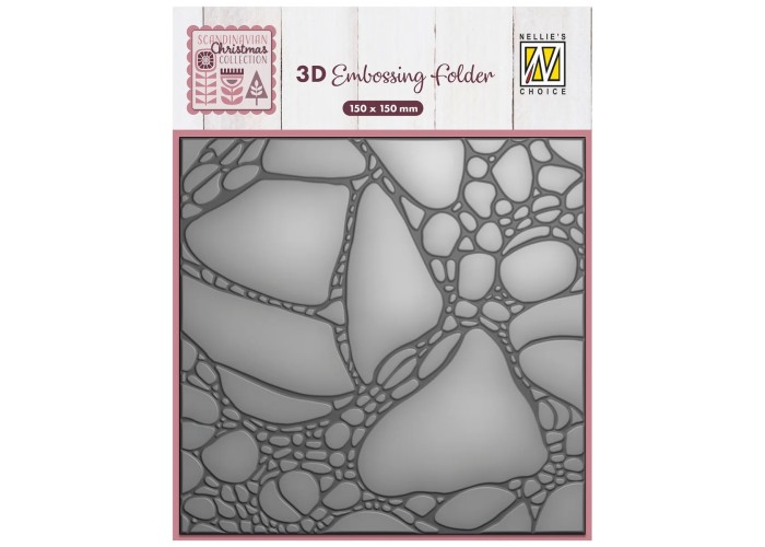 Nellie's Choice • 3D Embossing Folder Paint Bubbles 15cm x 15cm 