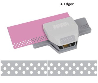 Περφορατέρ μπορντούρα large edger polka dots Περφορατέρ μπορντούρα large edger polka dots