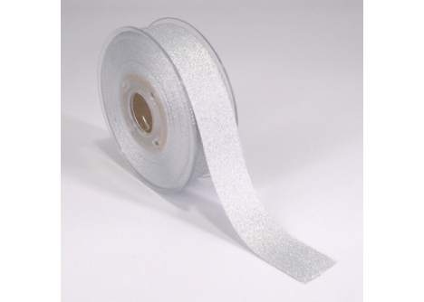 ΦΑΚΑΡΟΛΑ ΜΕΤΑΛΛΙΚΟ ΝΗΜΑ 25MMX20MET WHITE-SILVER MET