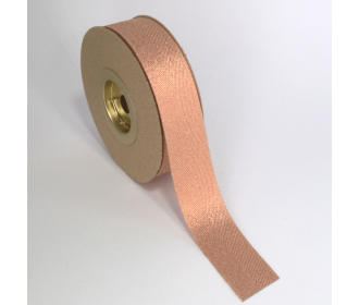 ΦΑΚΑΡΟΛΑ ΜΕΤΑΛΛΙΚΟ ΝΗΜΑ 25MMX20MET BEIGE-RUST