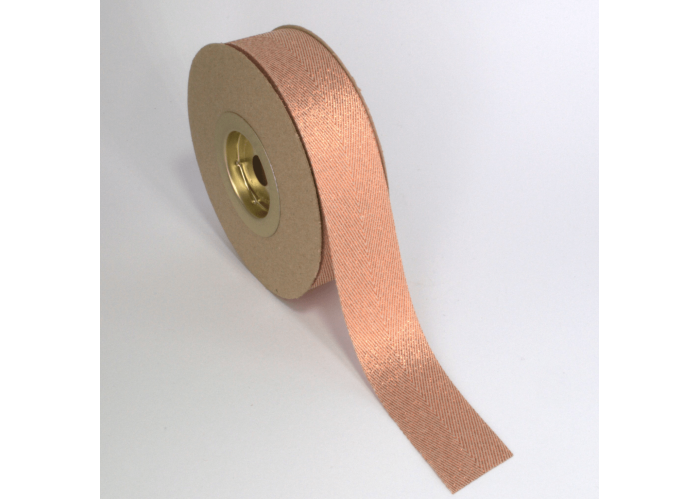 ΦΑΚΑΡΟΛΑ ΜΕΤΑΛΛΙΚΟ ΝΗΜΑ 25MMX20MET BEIGE-RUST