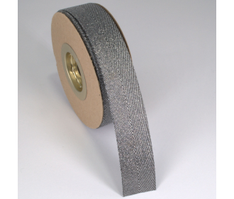 ΦΑΚΑΡΟΛΑ ΜΕΤΑΛΛΙΚΟ ΝΗΜΑ 25MMX20MET BLACK-SILVER MET ΦΑΚΑΡΟΛΑ ΜΕΤΑΛΛΙΚΟ ΝΗΜΑ 25MMX20MET BLACK-SILVER MET