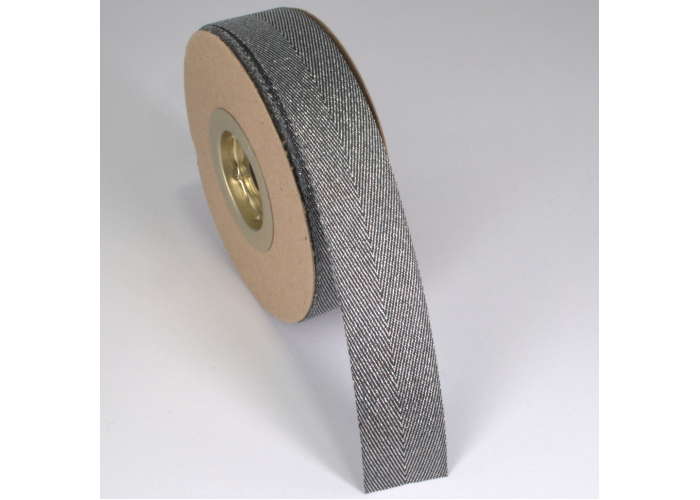 ΦΑΚΑΡΟΛΑ ΜΕΤΑΛΛΙΚΟ ΝΗΜΑ 25MMX20MET BLACK-SILVER MET ΦΑΚΑΡΟΛΑ ΜΕΤΑΛΛΙΚΟ ΝΗΜΑ 25MMX20MET BLACK-SILVER MET