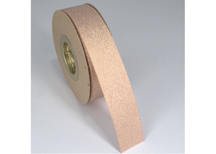 ΦΑΚΑΡΟΛΑ ΜΕΤΑΛΛΙΚΟ ΝΗΜΑ 25MMX20MET PINK L-GOLD MET