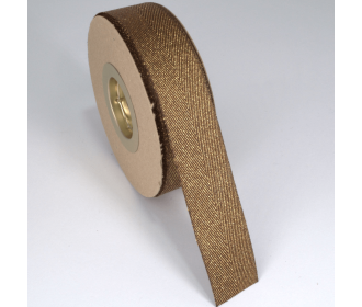 ΦΑΚΑΡΟΛΑ ΜΕΤΑΛΛΙΚΟ ΝΗΜΑ 25MMX20MET BROWN-GOLD MET