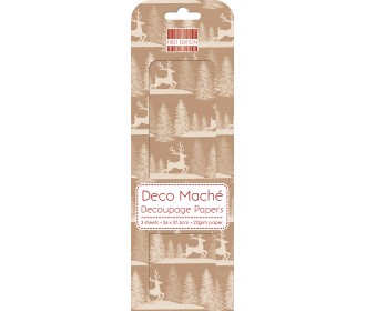 Ριζόχαρτο Decoupage Kraft Stag 26cm x 37,50cm   Ριζόχαρτο Decoupage Kraft Stag 26cm x 37,50cm