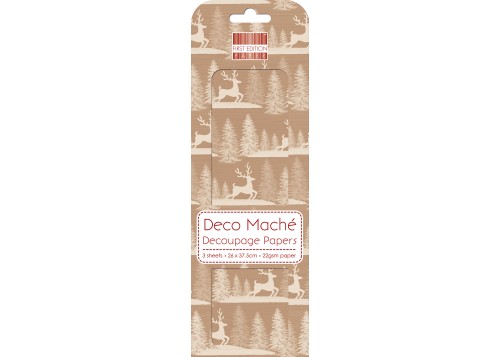 Ριζόχαρτο Decoupage Kraft Stag 26cm x 37,50cm Ριζόχαρτο Decoupage Kraft Stag 26cm x 37,50cm