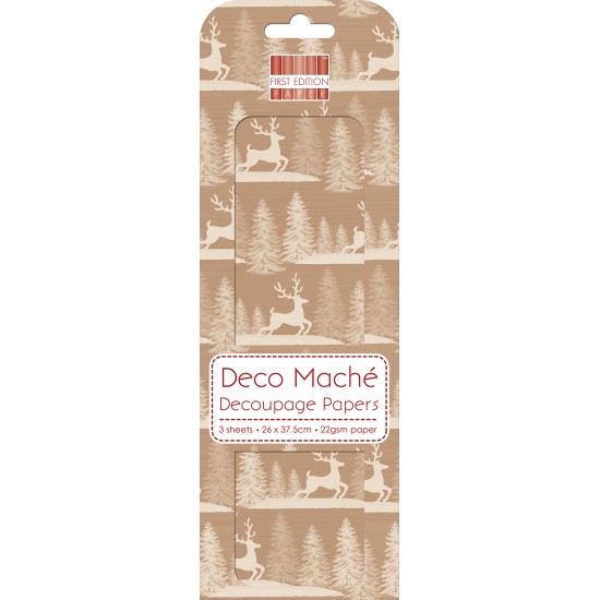Ριζόχαρτο Decoupage Kraft Stag 26cm x 37,50cm  
