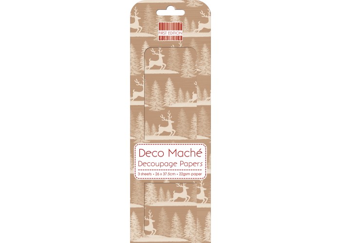 Ριζόχαρτο Decoupage Kraft Stag 26cm x 37,50cm Ριζόχαρτο Decoupage Kraft Stag 26cm x 37,50cm