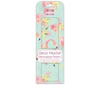 Xαρτί decoupage Flamingos 26cm x 37,50cm Xαρτί decoupage Flamingos 26cm x 37,50cm