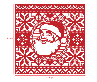 Mήτρα κοπής για κάρτα Santa Mήτρα κοπής για κάρτα Santa