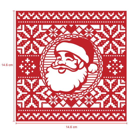 Mήτρα κοπής για κάρτα Santa Mήτρα κοπής για κάρτα Santa