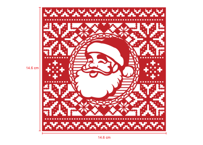 Mήτρα κοπής για κάρτα Santa