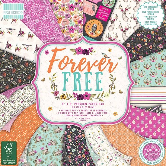 Σετ Χαρτόνια Χειροτεχνίας Forever Free 20cm X 20cm 48φ 200γρ Σετ Χαρτόνια Χειροτεχνίας Forever Free 20cm X 20cm 48φ 200γρ