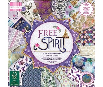 Σετ Χαρτόνια Χειροτεχνίας  Free Spirit 15cm X 15cm 48φ 200γρ  Σετ Χαρτόνια Χειροτεχνίας  Free Spirit 15cm X 15cm 48φ 200γρ
