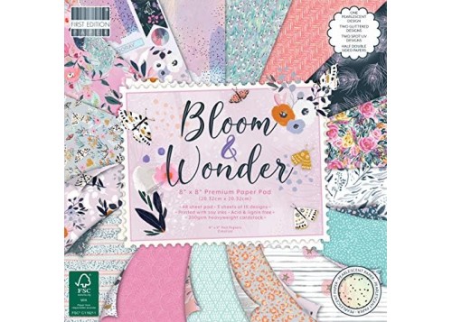 Σετ Χαρτόνια Χειροτεχνίας Bloom and Wonder 20cm X 20cm 48φ 200γρ Σετ Χαρτόνια Χειροτεχνίας Bloom and Wonder 20cm X 20cm 48φ 200γρ