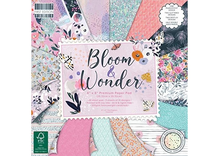 Σετ Χαρτόνια Χειροτεχνίας Bloom and Wonder 20cm X 20cm 48φ 200γρ Σετ Χαρτόνια Χειροτεχνίας Bloom and Wonder 20cm X 20cm 48φ 200γρ