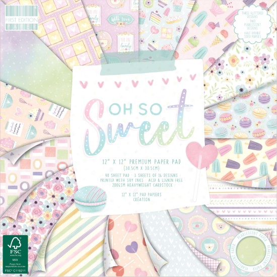 Σετ Χαρτόνια Χειροτεχνίας Oh So Sweet 30cm X 30cm 48φ 200γρ Σετ Χαρτόνια Χειροτεχνίας Oh So Sweet 30cm X 30cm 48φ 200γρ