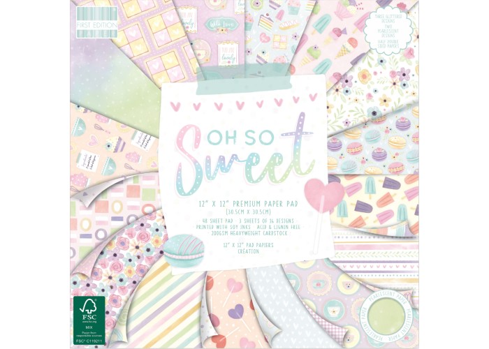 Σετ Χαρτόνια Χειροτεχνίας Oh So Sweet 30cm X 30cm 48φ 200γρ Σετ Χαρτόνια Χειροτεχνίας Oh So Sweet 30cm X 30cm 48φ 200γρ