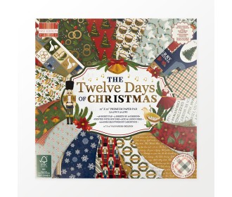 Σετ Χαρτόνια Χειροτεχνίας 12 Days of Christmas  30cm X 30cm 48φ 200γρ Σετ Χαρτόνια Χειροτεχνίας 12 Days of Christmas  30cm X 30cm 48φ 200γρ