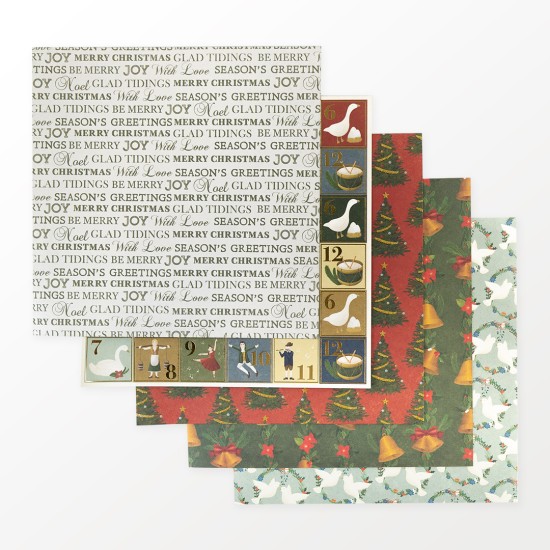 Σετ Χαρτόνια Χειροτεχνίας 12 Days of Christmas 30cm X 30cm 48φ 200γρ Σετ Χαρτόνια Χειροτεχνίας 12 Days of Christmas 30cm X 30cm 48φ 200γρ