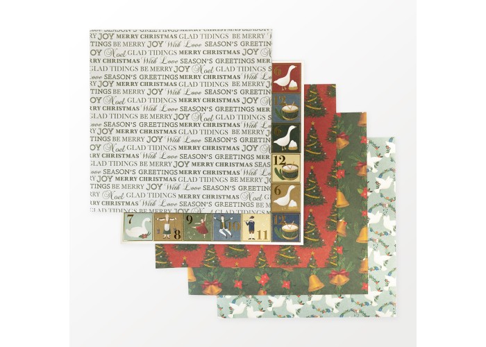 Σετ Χαρτόνια Χειροτεχνίας 12 Days of Christmas 30cm X 30cm 48φ 200γρ Σετ Χαρτόνια Χειροτεχνίας 12 Days of Christmas 30cm X 30cm 48φ 200γρ