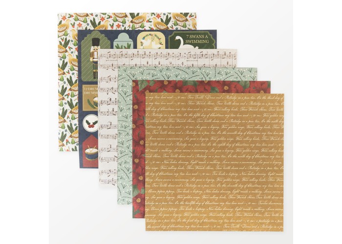 Σετ Χαρτόνια Χειροτεχνίας 12 Days of Christmas 30cm X 30cm 48φ 200γρ Σετ Χαρτόνια Χειροτεχνίας 12 Days of Christmas 30cm X 30cm 48φ 200γρ