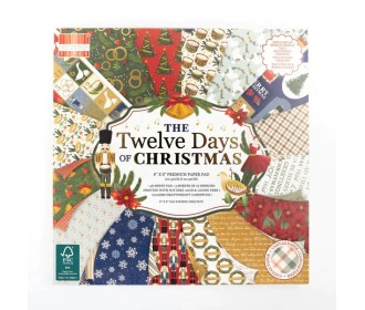 Σετ Χαρτόνια Χειροτεχνίας 12 Days of Christmas 20cm X 20cm 48φ 200γρ Σετ Χαρτόνια Χειροτεχνίας 12 Days of Christmas 20cm X 20cm 48φ 200γρ