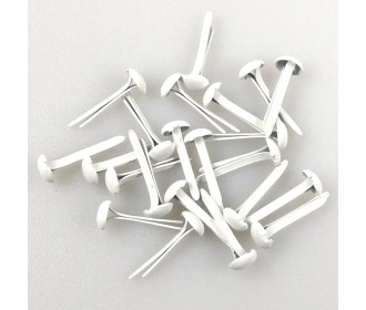 Διπλόκαρφα λευκά 3mm 40τεμ Διπλόκαρφα λευκά 3mm 40τεμ