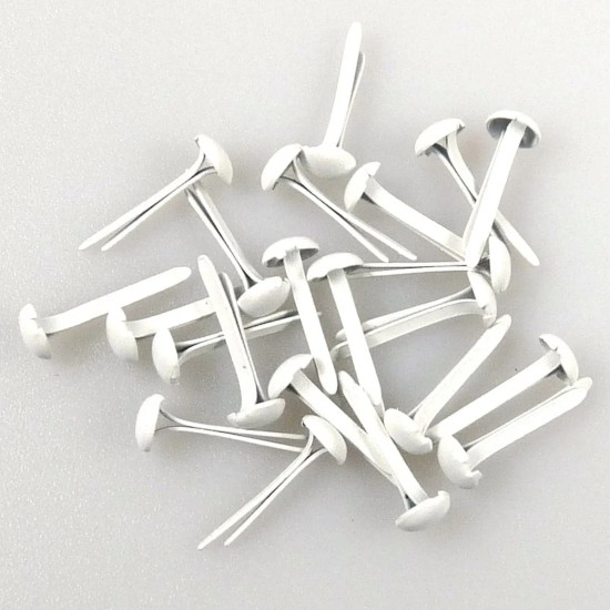 Διπλόκαρφα λευκά 3mm 40τεμ