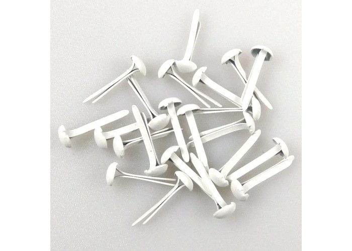 Διπλόκαρφα λευκά 3mm 40τεμ