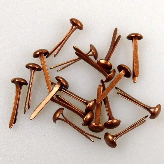 Διπλόκαρφα copper metallic 3mm Διπλόκαρφα copper metallic 3mm
