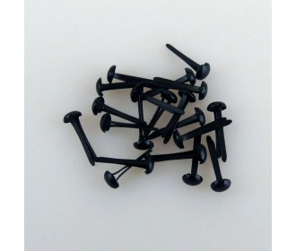 Διπλόκαρφα μαύρα 3mm 40τεμ  Διπλόκαρφα μαύρα 3mm 40τεμ