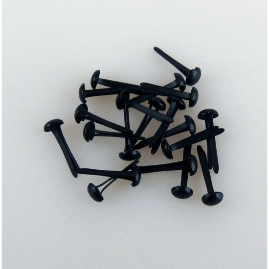 Διπλόκαρφα μαύρα 3mm 40τεμ 