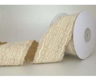 ΚΟΡΔΕΛΑ ΥΦΑΣΜΑΤΙΝΗ ΜΕ ΔΑΝΤΕΛΑ 55MMX10MET BEIGE-IVORY ΚΟΡΔΕΛΑ ΥΦΑΣΜΑΤΙΝΗ ΜΕ ΔΑΝΤΕΛΑ 55MMX10MET BEIGE-IVORY