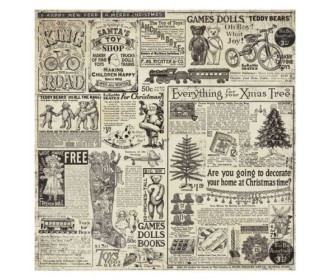 Ριζόχαρτο Decoupage Christmas vintage 50x50cm 14g