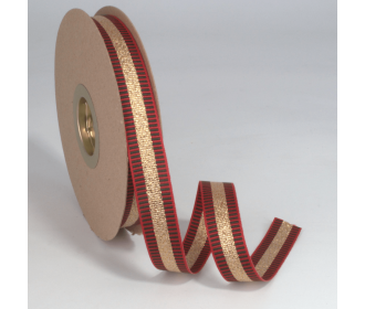 Κορδέλα Gros Μεταλλική Ρίγα 15ΜΜΧ25ΜΕΤ GREEN D-RED-GOLD MET Κορδέλα Gros Μεταλλική Ρίγα 15ΜΜΧ25ΜΕΤ GREEN D-RED-GOLD MET