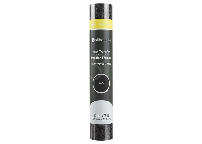 GLITTER HEAT TRANSFER - BLACK GLITTER HEAT TRANSFER - BLACK