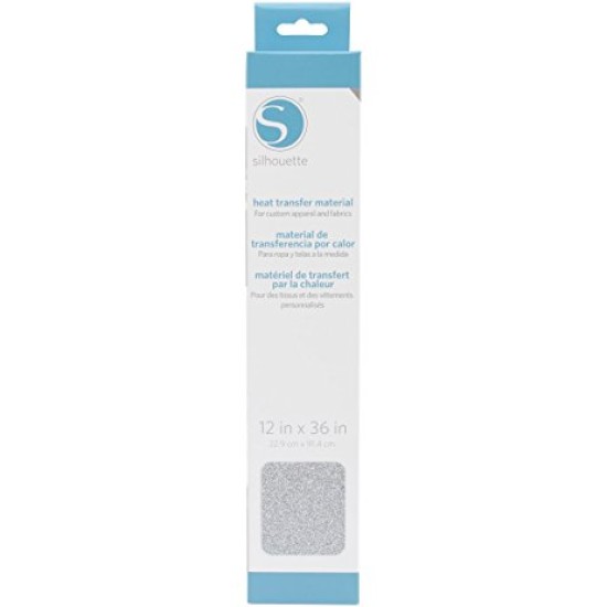GLITTER HEAT TRANSFER – WHITE SILVER GLITTER HEAT TRANSFER – WHITE SILVER