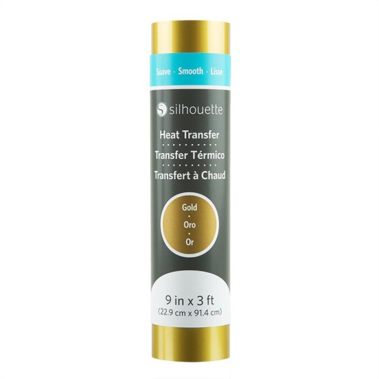 SMOOTH HEAT TRANSFER – GOLD (MAT) 22.9cm x 91.4cm SMOOTH HEAT TRANSFER – GOLD (MAT) 22.9cm x 91.4cm