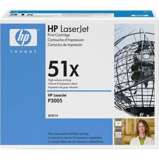 Toner HP Q7551X LJP 3005/3027/3035 ORIGINAL Toner HP Q7551X LJP 3005/3027/3035 ORIGINAL