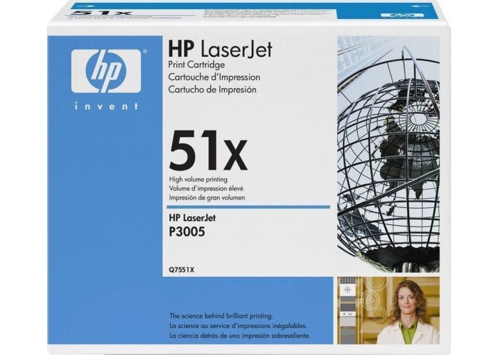Toner HP Q7551X LJP 3005/3027/3035 ORIGINAL Toner HP Q7551X LJP 3005/3027/3035 ORIGINAL