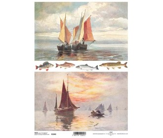 Ριζόχαρτο Decoupage A4 - Ships Ριζόχαρτο Decoupage A4 - Ships