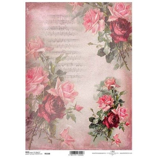 Ριζόχαρτο Decoupage A4 -Flowers Ριζόχαρτο Decoupage A4 -Flowers